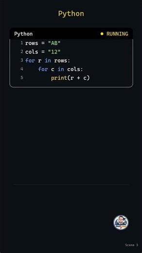 Nested loops: Example 3 | Python Short