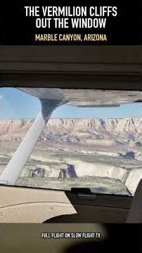 Flying Past the Vermilion Cliffs, Arizona in a Cessna 172