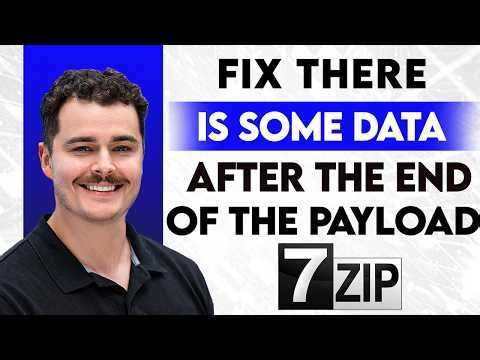 How To Fix 7 Zip Error There Is Some Data After The End Of The Payload Data [2026 Guide]