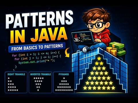 Java Pattern Programs – Complete Guide to Star Patterns (Beginner Friendly) | DAY 6 part1