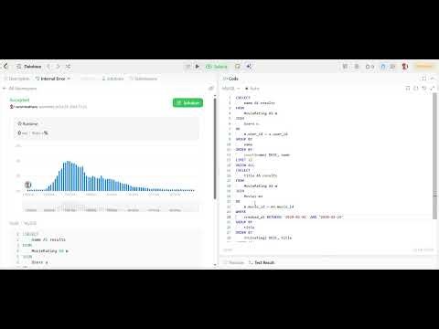 LeetCode SQL Problem - Movie Rating #leetcode #sql