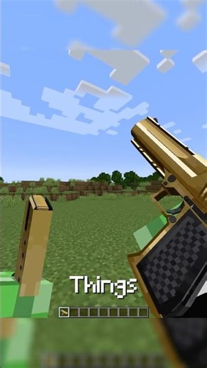 30 Second Mod Showcase: Realistic Guns In Minecraft?!