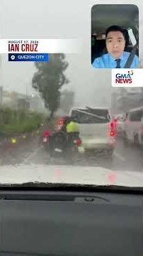 Malakas na pag-ulan, nararanasan sa Quezon City | GMA News