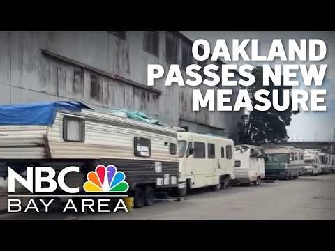 Oakland passes measure to clear RVs and cars used as shelter from public spaces
