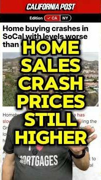 California Home Sales WORSE Than 2008! Why Aren't Prices Crashing?