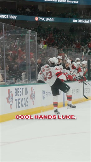 They’re calling it The Luke™. #shorts #njdevils #lukehughes #devilsvsstars #hockey #nhl #highlight