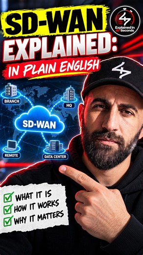 SD-WAN Explained: In Plain English, in 47 Seconds (No Jargon) #sdwan #mpls