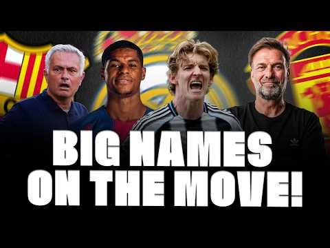 🚨 MOURINHO-KLOPP-REAL! TWO BIG NAMES TO LEAVE! RASHFORD, BARÇA ALTERNATIVES, GORDON, RAMOS…