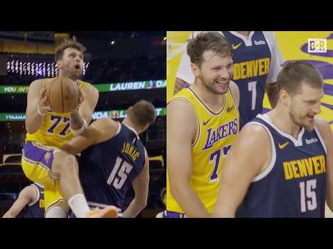 Luka Doncic & Nikola Jokic Laugh After Jokic Tried to Draw a Charge