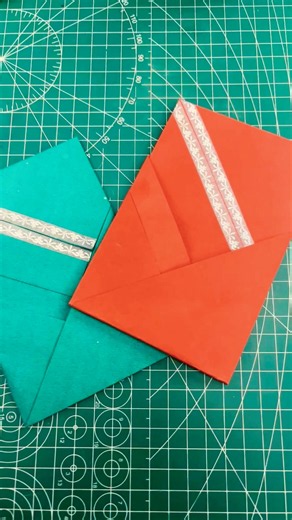 # easy origami envelope # #papercraft #diy