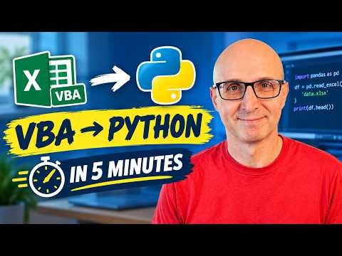 How to Start With Python FAST(for VBA Users)