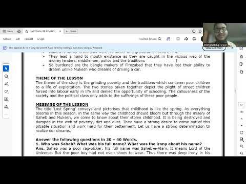 📘 Lost Spring | Class 12 English Core | Summary + Important Questions | CBSE Board Exam Revision