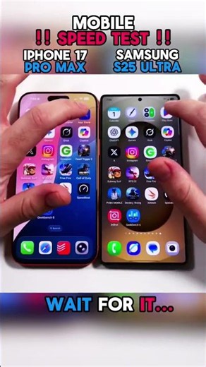 ☠️⚡ IPHONE 17 PRO MAX VS SAMSUNG S25 ULTRA SPEED TEST!!
