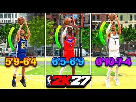 BEST JUMPSHOTS for ALL BUILDS & 3PT RATINGS in NBA 2K27 AFTER PATCH! BIGGEST GREEN WINDOW