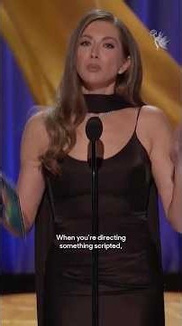 Mariska Hargitay accepts the Emmy for Outstanding Directing for a Doc...