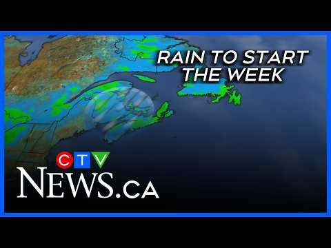 Rain, drizzle, and fog to kick off the week in the Maritimes