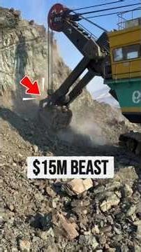 $15M Electric Rope Shovel: 1200 Tons Devouring a Mountain 😳