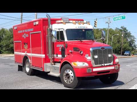 Baltimore City Fire Department AirFlex 2 & Car 5 Responding