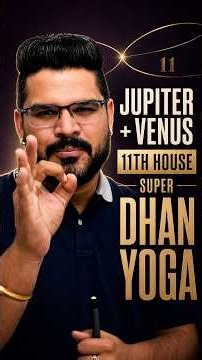 Jupiter & Venus Conjunction in 11th House | Super Strong Dhan Yoga
