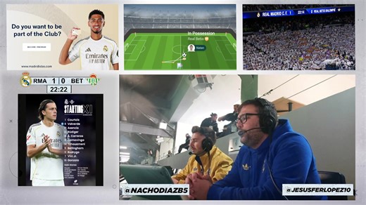 ⏱️ MINUTO A MINUTO | Real Madrid vs Real Betis | LaLiga #RealMadridRealBetis | Real Madrid C.F.