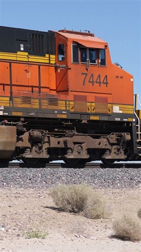 BNSF Intermodal Train Rolling Through the Desert 10-2-2026 #railfan #trainspotting #bnsf