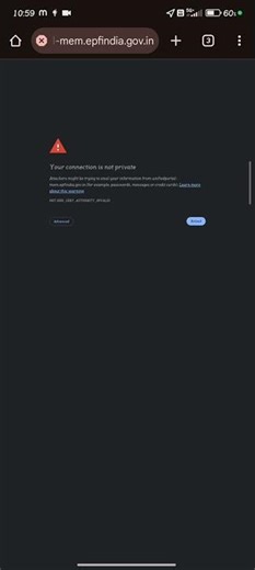 EPFO Site Error Connection Problem Solution