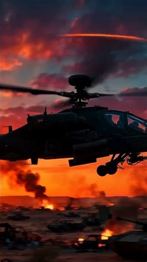 AH-64 Apache: The Helicopter That Hunts Tanks at Night 🚁 #shorts