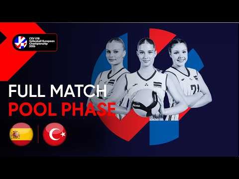 Full Match | Spain vs. Türkiye | CEV U18 Volleyball European Championship 2026 Women