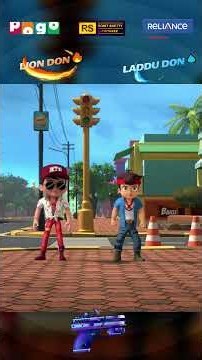 Little Singham Aur Chhota Bheem Funny Scene 😂 | Lion Don & Laddu Don #shorts
