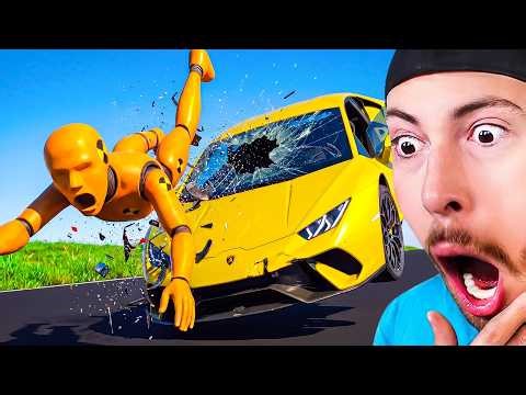 MOST INSANE CAR CRASH ANIMATIONS?! (No Seatbelt)