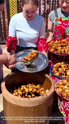 Pickling Sweet Garlic in a Large Jar! 🧄✨
