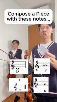 Composing a piece on the spot with these notes (very inTeREstING)