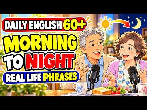 🌅 Learn Daily English Conversations for Beginners — from morning to night!