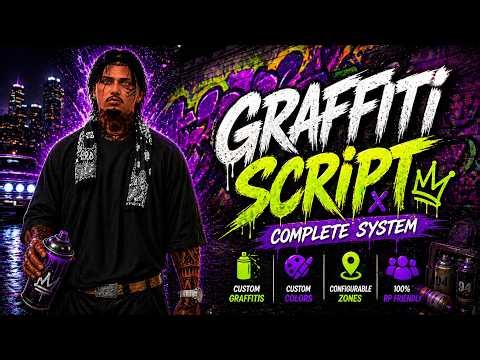 [FiveM] Graffiti Script 🎨 | Custom Tag System (ESX/QB)