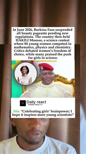 Burkina Faso Suspends Beauty Pageants and Launches HAKILI Mousso Science #BurkinaFaso
