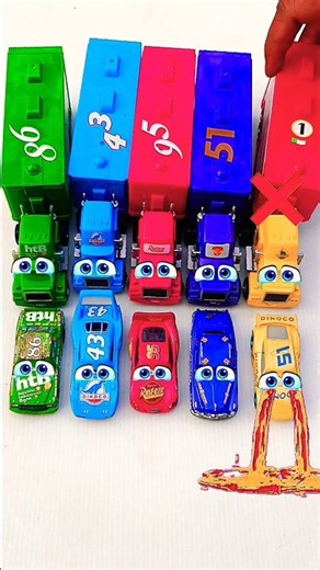 McQueen Cars, Toys, Lightning McQueen, Dinoco, Chick Hicks #toys #cars #mcqueen