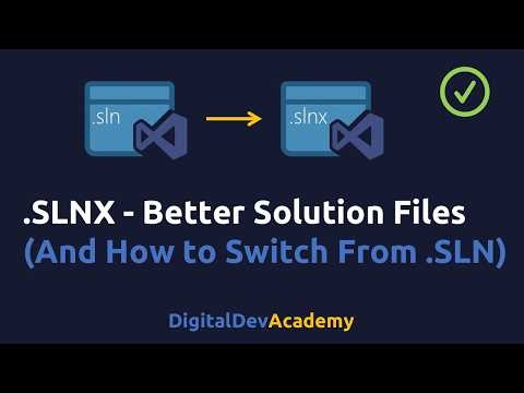 C# .NET SLNX Explained in Depth (Why .SLN Files Are Being Replaced and How to Switch Today)