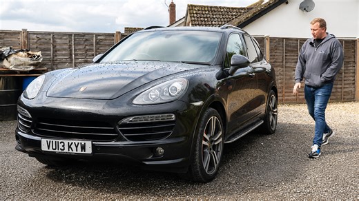 Inspecting this Porsche shows premium specification despite accident history