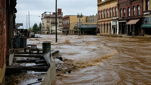 Watch what happens when a huge dam suddenly fails