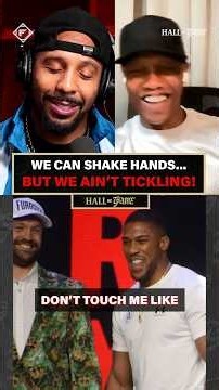 Anthony Joshua tickling Tyson Fury had Andre Ward and Zab Judah lost for words 🤣🤦‍♂️