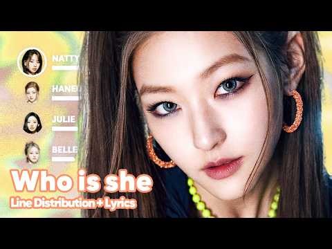 KISS OF LIFE - Who is she (Line Distribution + Lyrics Karaoke) PATREON REQUESTED