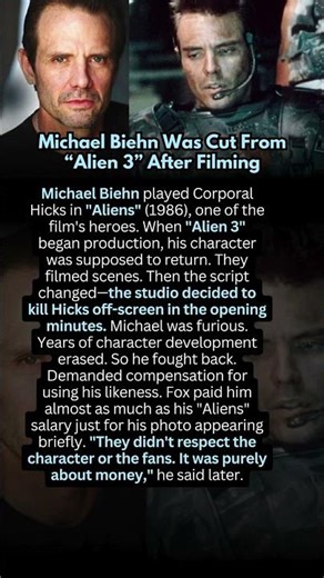 Michael Biehn Was Cut From “Alien 3” After Filming