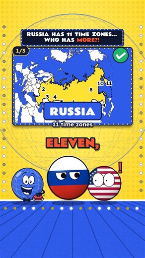 Russia Has 11 Time Zones... Who Has MORE?!