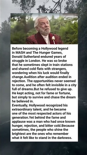 Donald Sutherland’s Painful Journey From Sleeping in Train Stations to Hollywood Stardom 💔🎬
