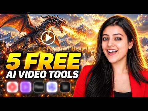 Top 5 Free AI Video Generator Tools Without Watermark🔥Unlimited Image to Video AI FREE ✨