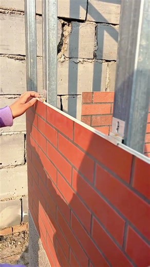 Easy Brick Wall Installation with Metal Cladding Clips and Screws