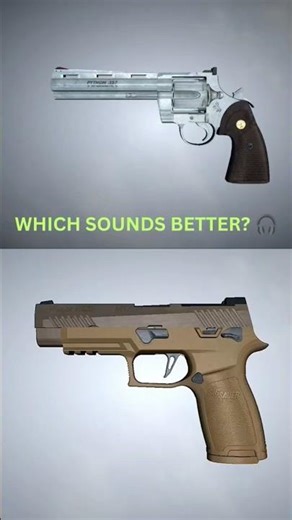 Pistol vs Revolver 💥 SIG P320 vs Python #gunsound #csgo #soundtest