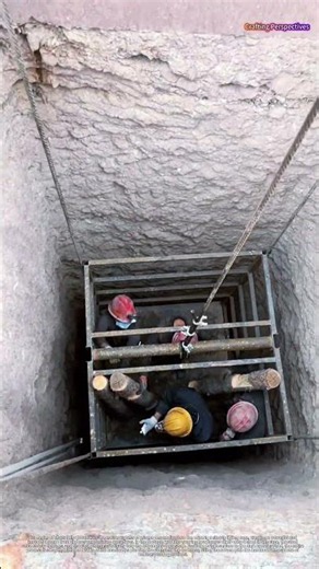 Complete mine descent process in action
