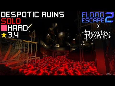 Roblox: Flood Escape 2 x Forsaken - Despotic Ruins [New Map!] (Hard - 3.4)