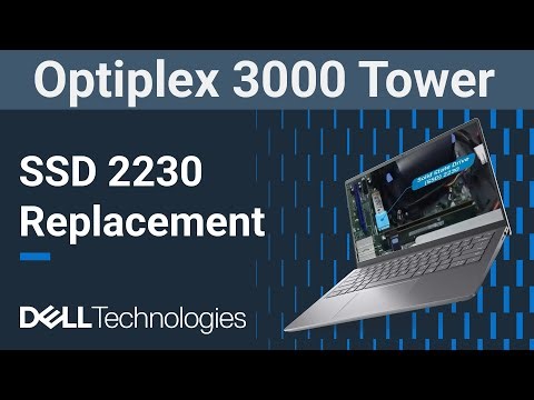 Dell Optiplex 3000 Tower | How to replace the 2230 solid state drive (SSD)